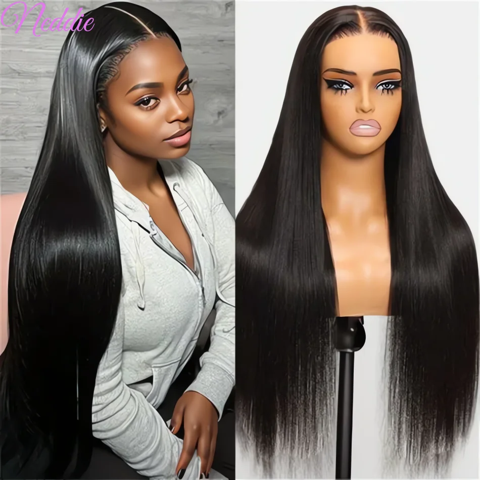 markii 13X4 Bone Straight Lace Front Wigs Human Hair 30 40 Inch 13X6 Hd Lace Frontal Wig Natural Preplucked Straight Human Hair Wigs