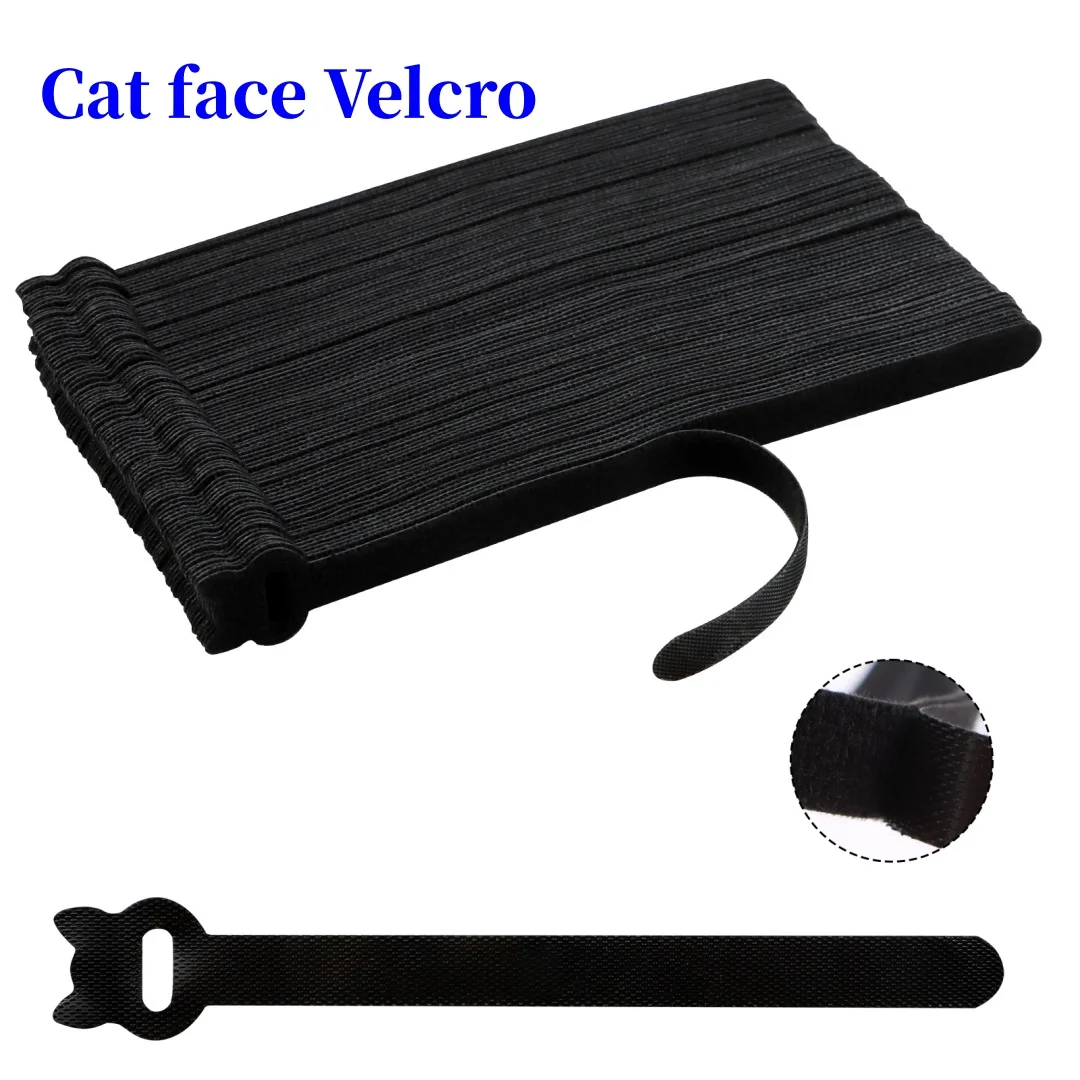 100 reusable Velcro ties, adjustable ropes, wire organizer, winding and hook and loop cable management，5.9inch x 0.47inch