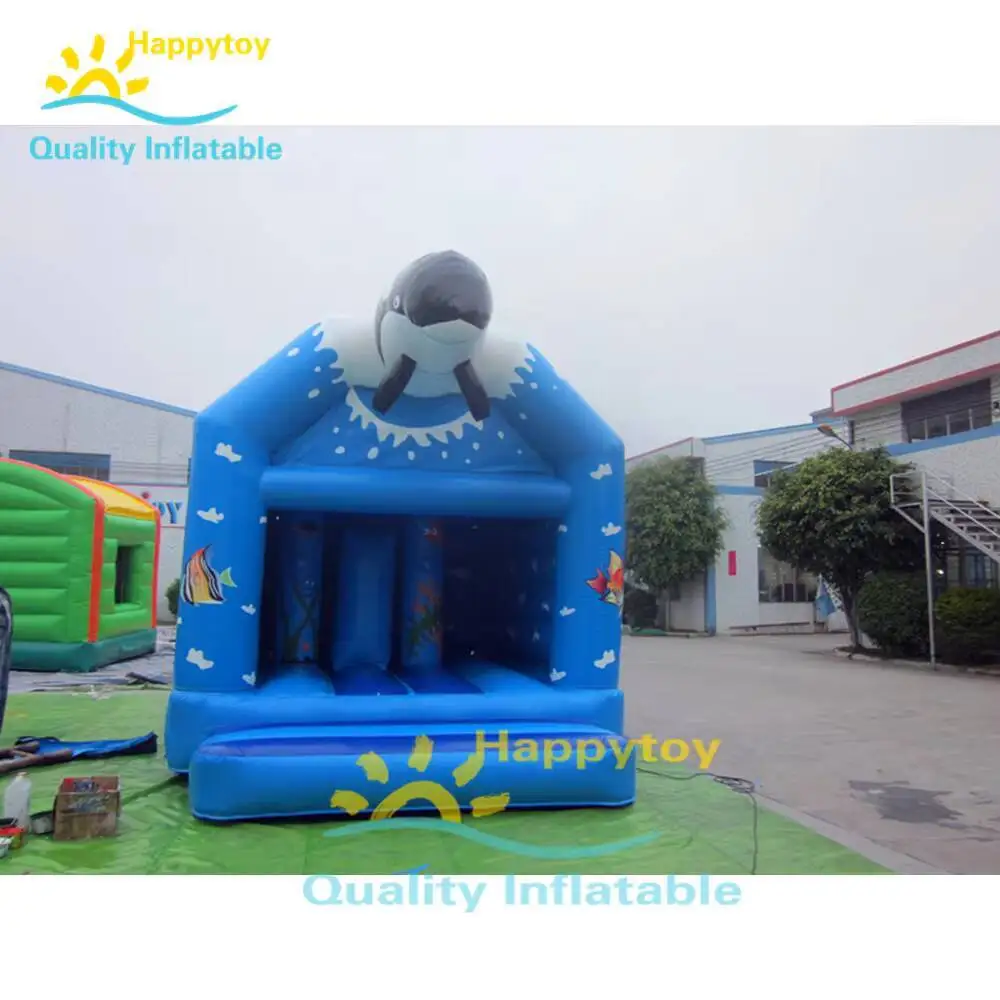 Casa de rebote inflable comercial, castillo hinchable de salto al aire libre con tobogán, barato, 2019