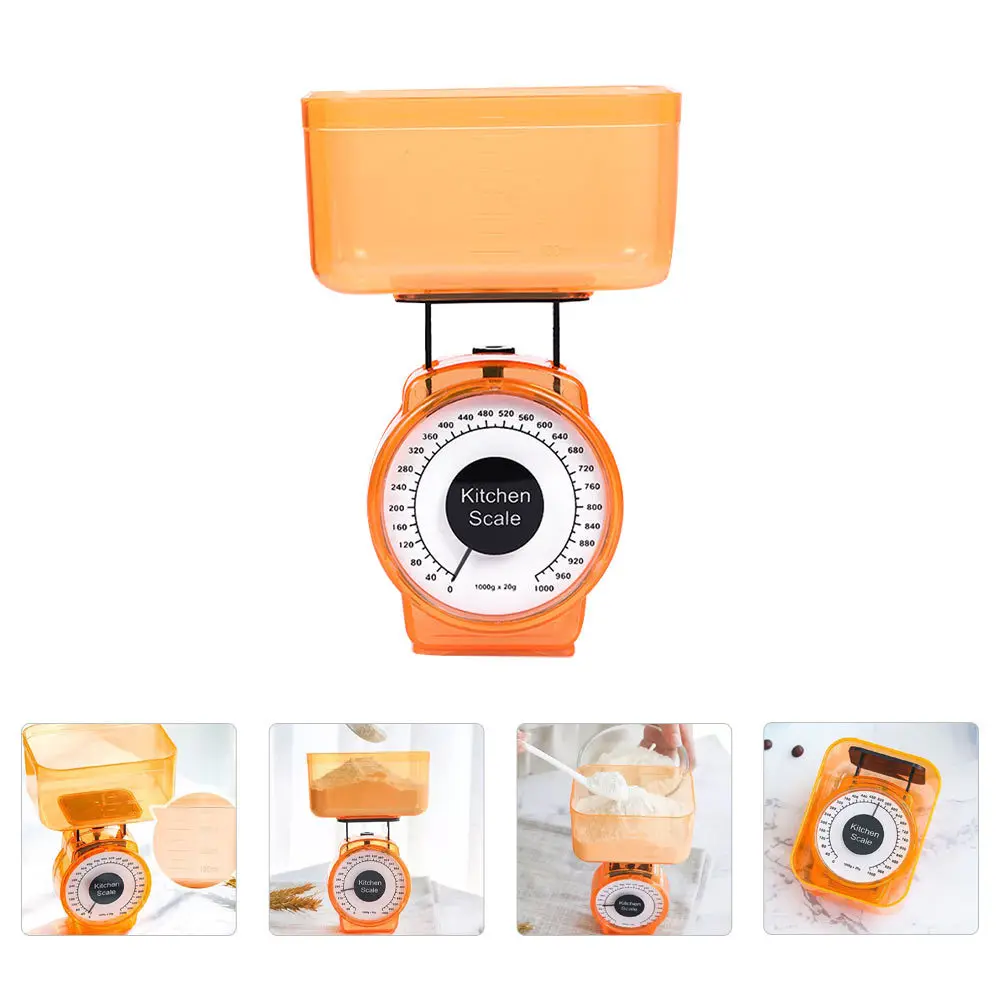 

Kitchen Scale Mechanical Plastic Compact Baking Pastry Food Weighing Tool High Precision Portable Home Kitchen Scale