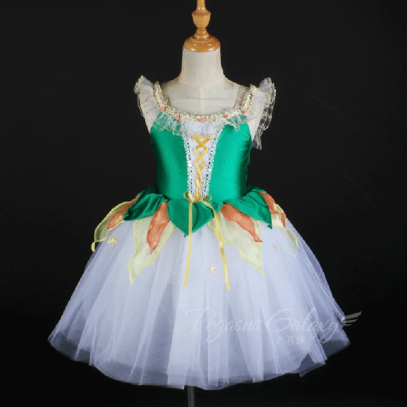 Enfants filles professionnel enfants Ballet Performance justaucorps gymnastique Tutu body Ballet danse jupes robe Costume pour