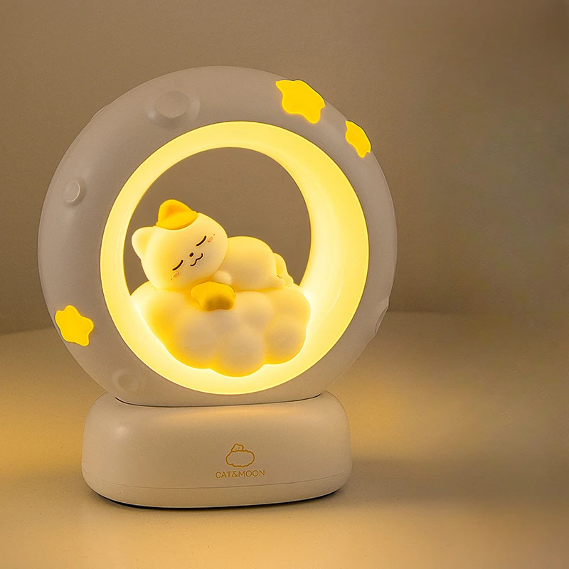 Modern Popular Creative New Product Cute Atmosphere Light Brightness Patting Classmates And Friends Children S Room Night Light