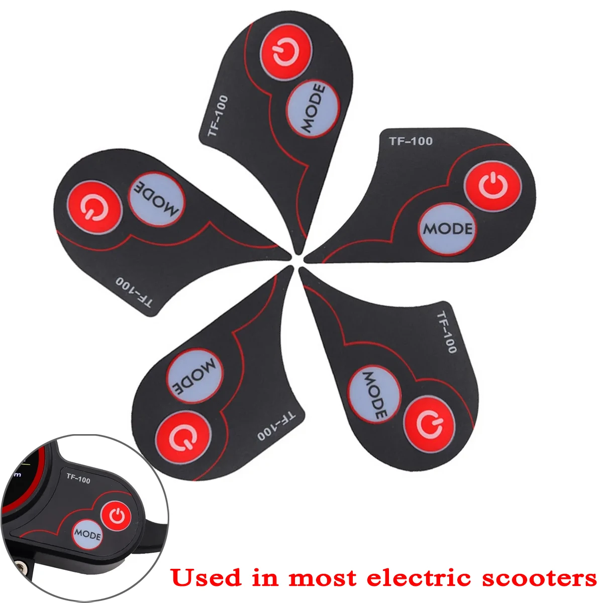 1PCS 5PCS 10PCS TF-100 LCD Display Stickers Stickers Speedometer Stickers For Kugoo M4 Electric Scooter Parts