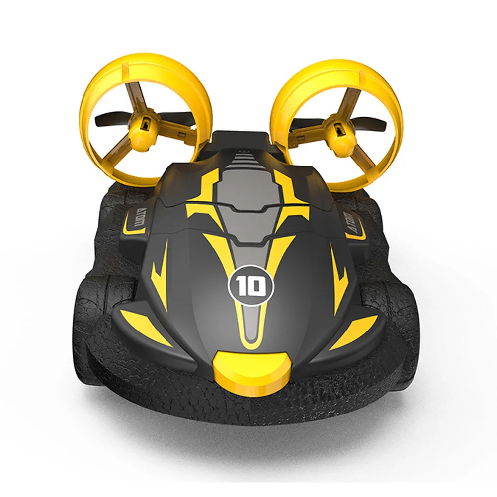 2-in-1 水陸両用 RC ホバークラフトボート 高速ドリフトカー 充電式リモコン車両 子供用 屋外 水陸両用おもちゃ