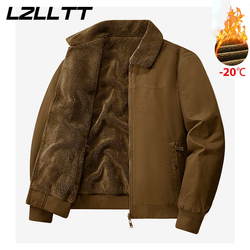 Winter Men Cotton Jackes Coat Men Autumn Warm Bomber Jacket Parkas Man Outdoor Fashion Casual Coat Stand Slim Jacket Male LZLLTT