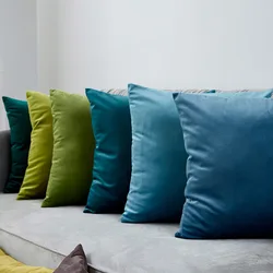Funda Cojines De 45x45 Various Colors Velvet Cushion Cover for Sofa Ultra Soft Skin-friendly Pillowcase Living Room Decoration