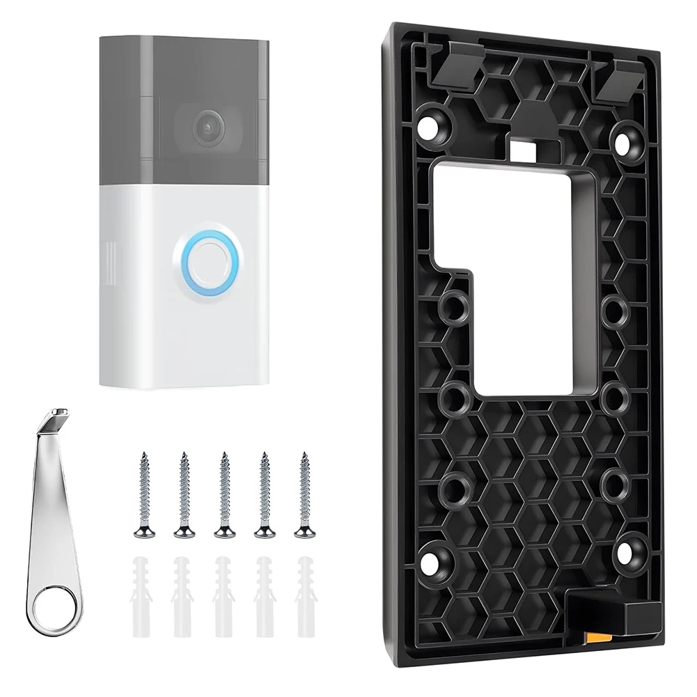 

1 Set Doorbell Mount Kit For Doorbell Release Mount No Drill Battery Doorbell Mount Sticky Pad With Industrial-strength Binder