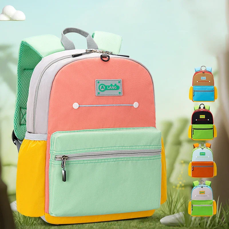 

Kids New Contrast Color Backpacks For Elementary School Students Oxford Toddler Girls Boys Schoolbags Mochila Para Niños Escolar