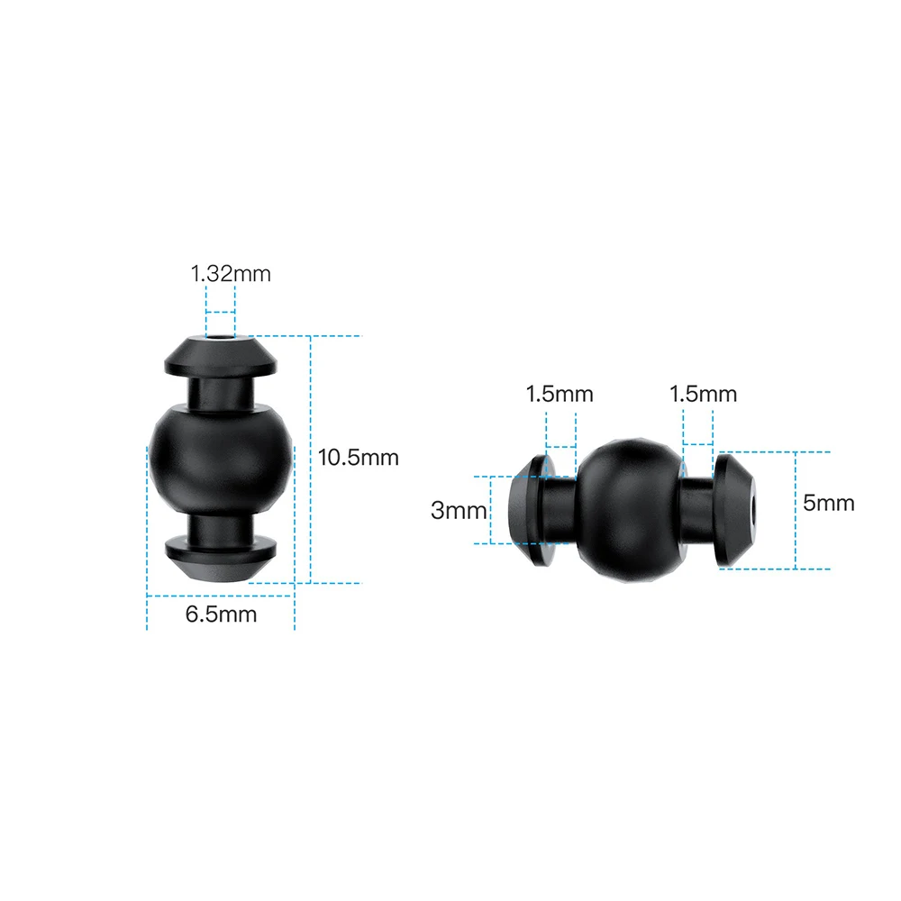 GEP-Camera Damping Ball 40 Degrees for GEPRC Cinelog35 V2/Cinelog25 V2/Cinelog20 Series for FPV Drone Camera Gimbal Equipment