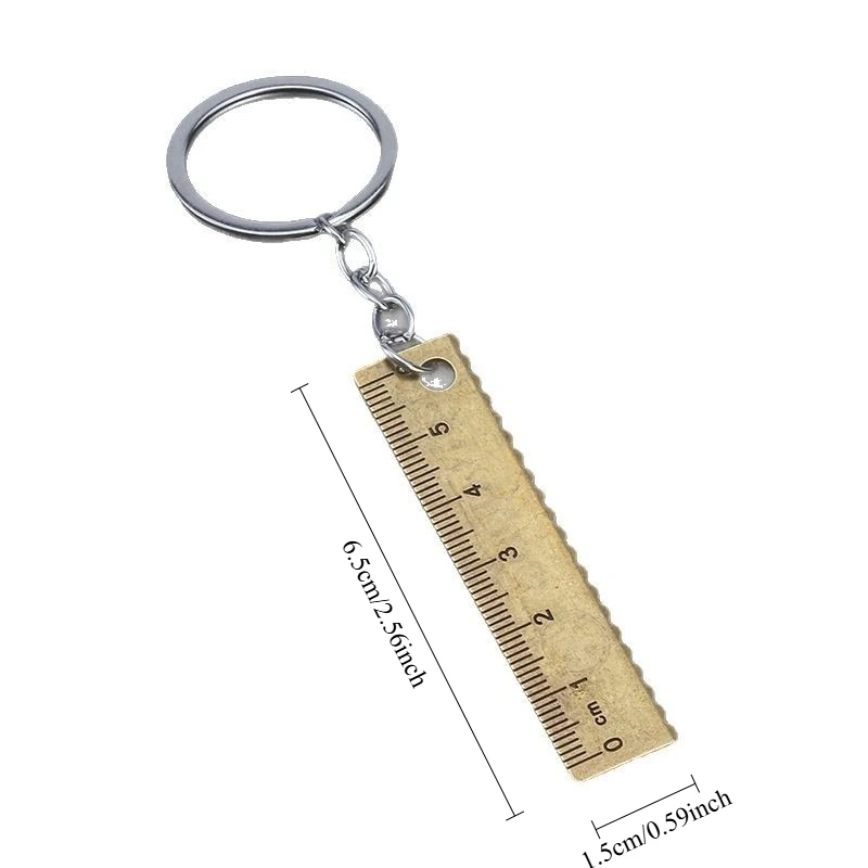 1 قطعة جديد عبر الحدود مسطرة صغيرة قلادة المفاتيح الإبداعية أداة قياس المحمولة الصغيرة اليشم حبة باون لعبة حاكم هدية