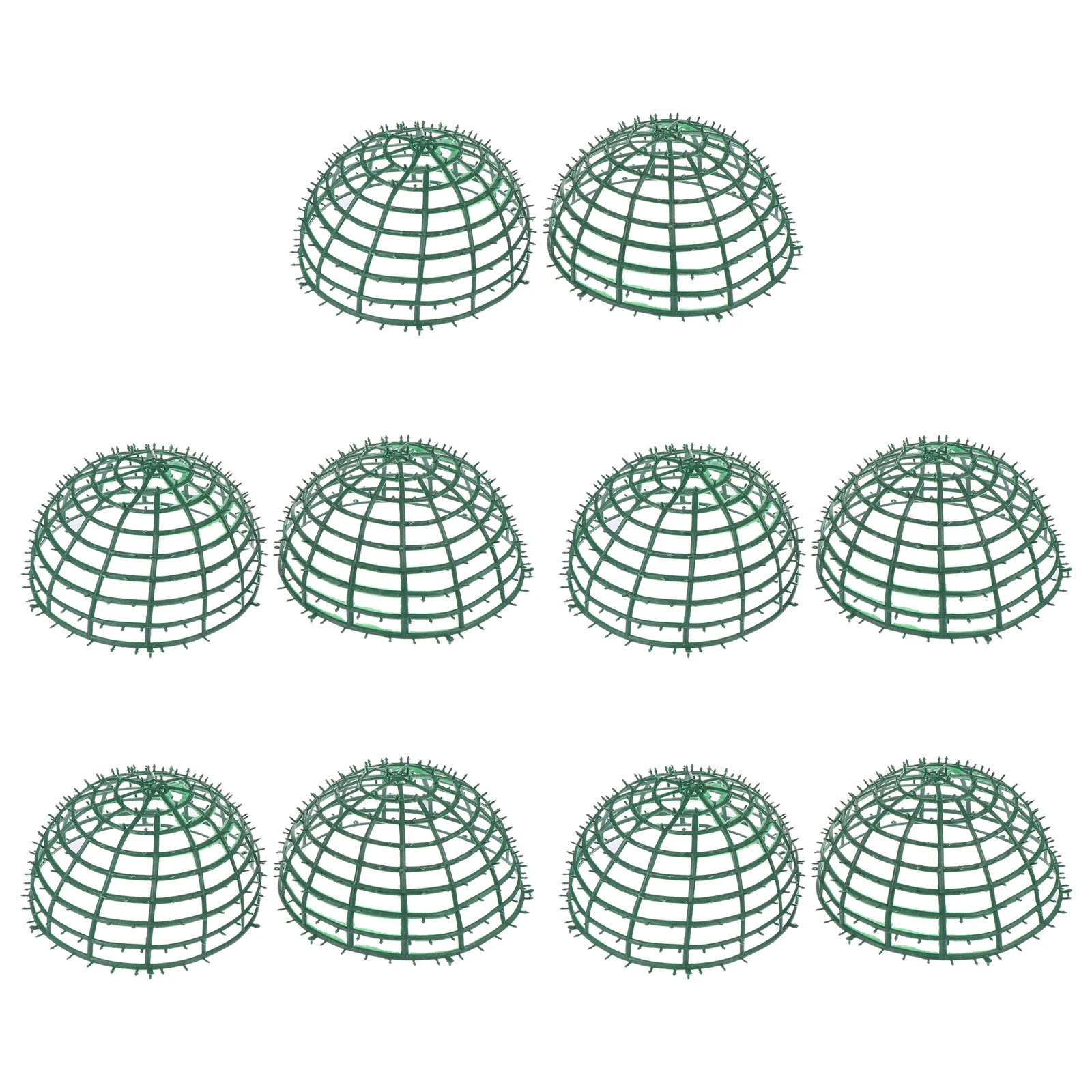 

5 Pcs Plastic Floral Ball Rack Artificial Plant Cage Wear Resistance Breathable Wedding Supplies Grass Frame