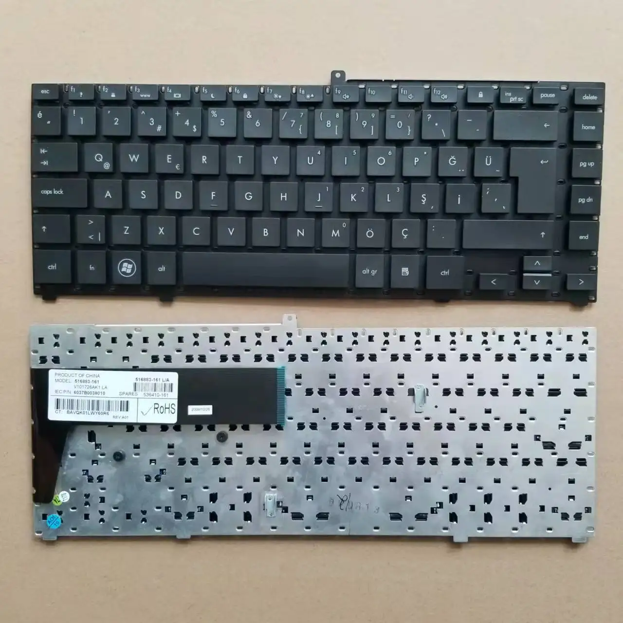 

New Turkish Portugal Keyboard For HP ProBook 4410 4410T 4410S 4411S 4413S 4415S 4416S Without Frame Big Enter Black TR PO