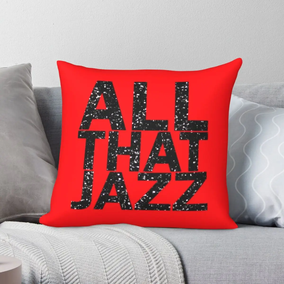Chicago Musical All That Jazz Square Pillowcase Polyester Linen Velvet Creative Zip Decorative Home Cushion Cover Wholesale
