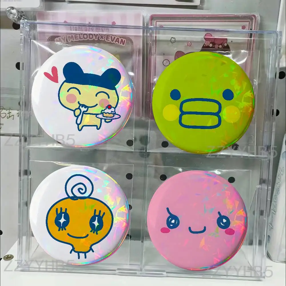 

T-Tamagotchi Tama Friends Enamel Pin Tinplate Round Brooch Badges 58mm 44mm 32mm 75mm 25mm