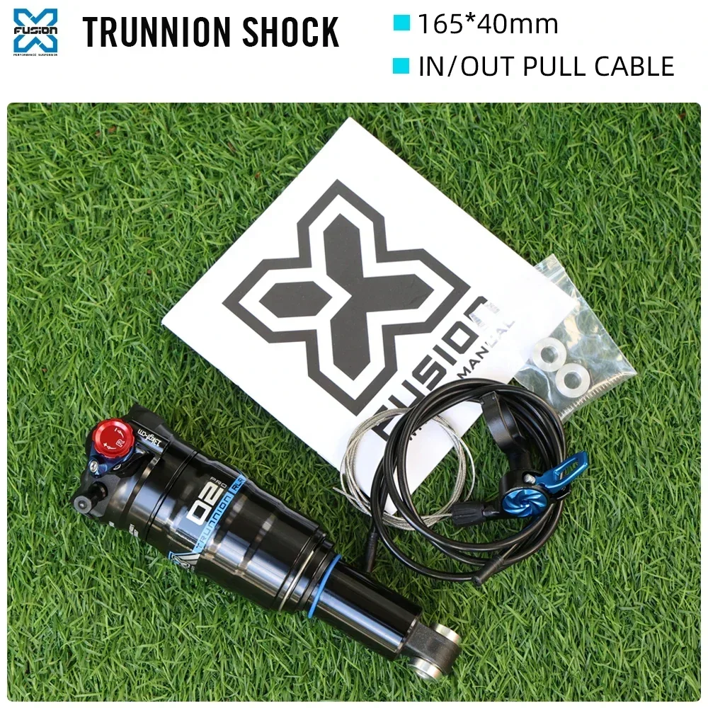 

RYET X-FUSION O2 PRO RLR MTB Rear Shock Remote Control Trunnion 165*40mm 54MM/22.2MM Mountain Bicycle Shock IN/ OUT PULL CABLE