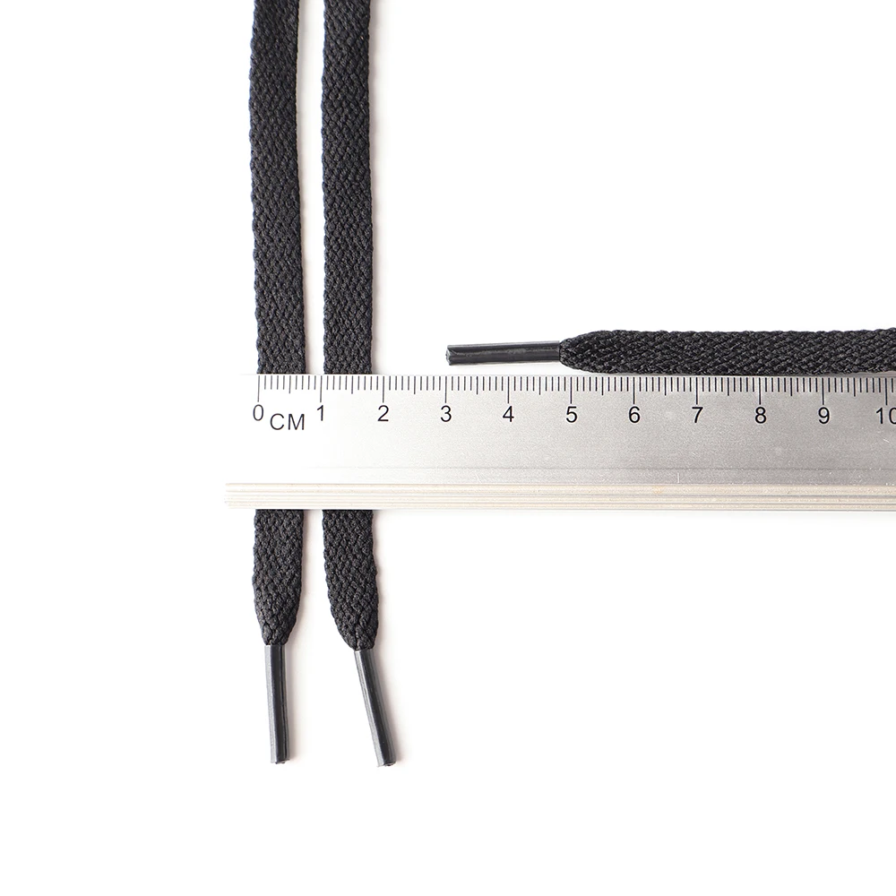 HIBERNI Replacement Shoelaces for Adidas/Nike Sneakers 100-160cm Black/Gray | Durable Flat Laces for Men Women 1pair