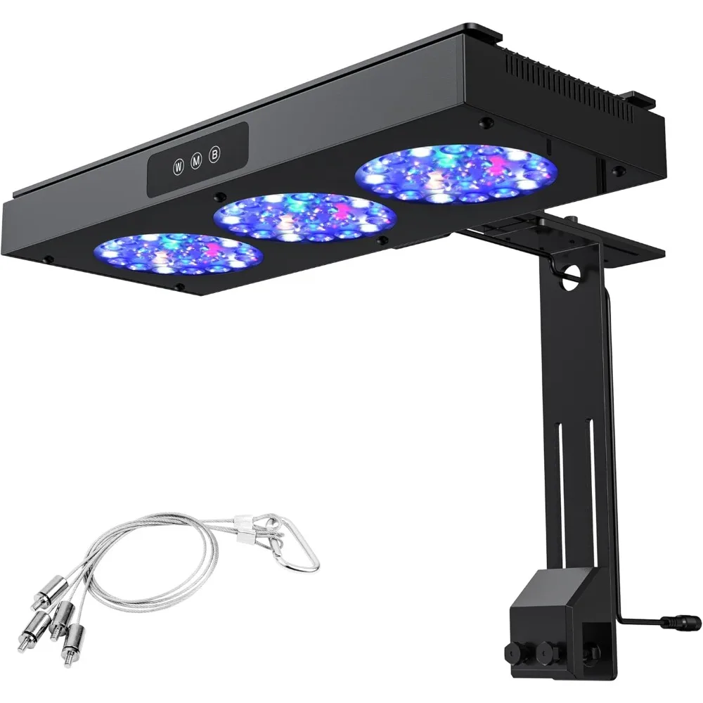 

Aquarium LED Coral Reef Light, 50W, Dimmable Full Spectrum Marine LED, Saltwater Coral Fish Tank Lights