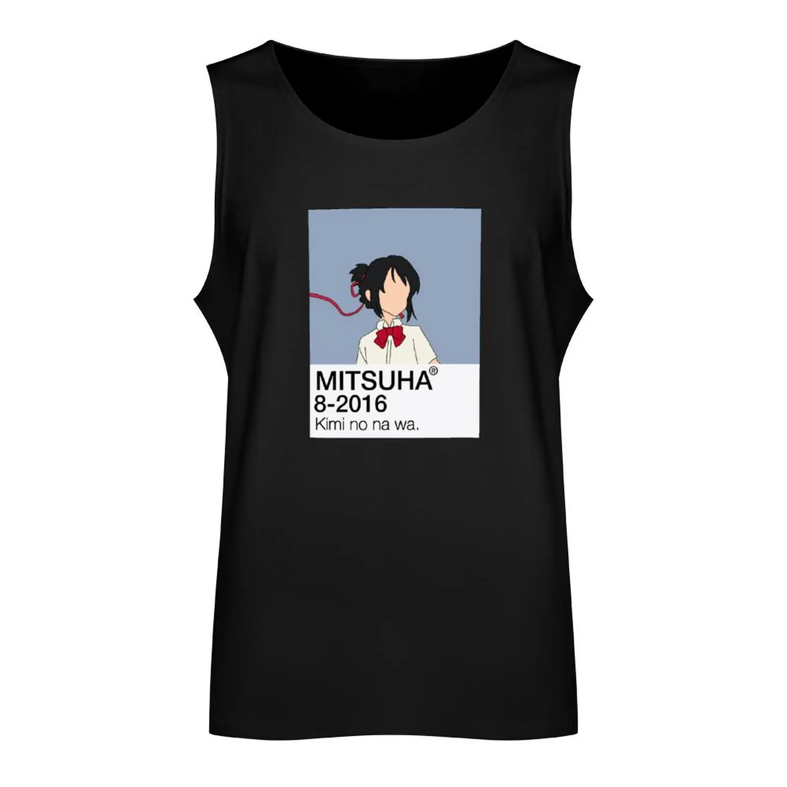 Mitsuha Miyamizu - Your name | Kimi no na wa. Tank Top Body man summer clothes Men's gym articles Bodybuilding shirt