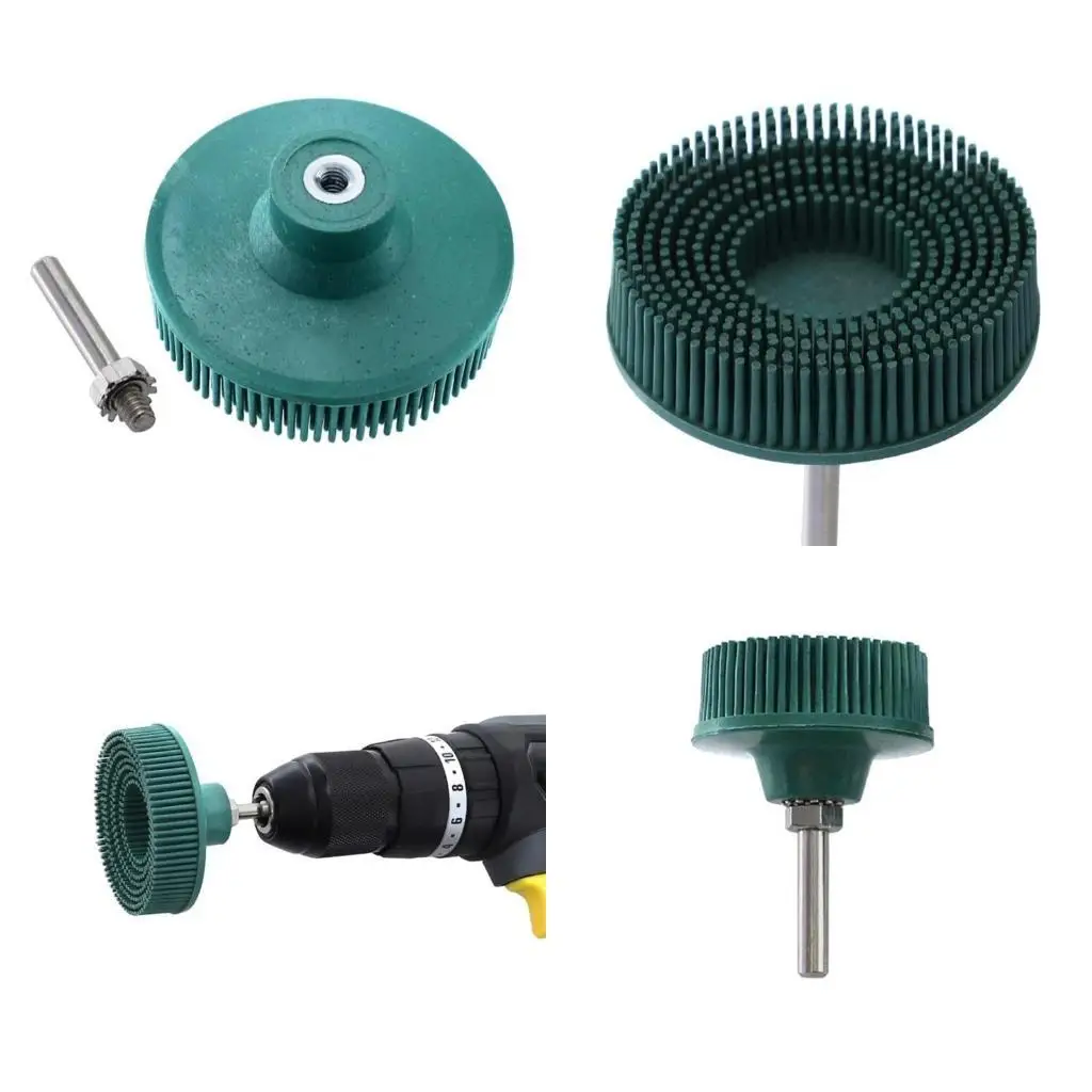

652F Электрический бурильный диск щетка Emery Abrasive Brush Bristh Disc Пластинка круглая щетка