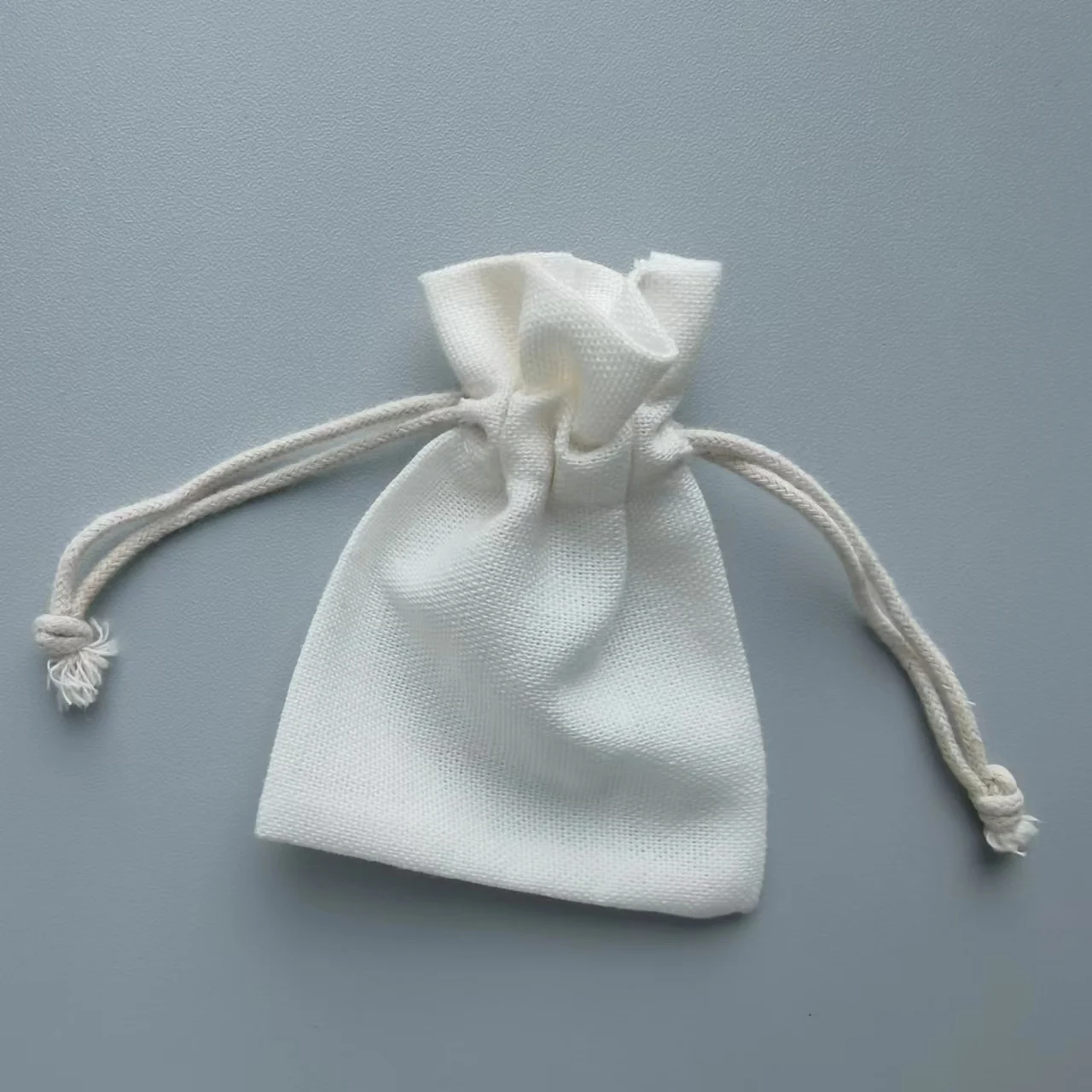 100 Pcs Soft Linen Cotton Drawstring Bags Jewelry  Birthday Wedding Party Storage Pouch Tea/candy/key Package Small Cloth Bag