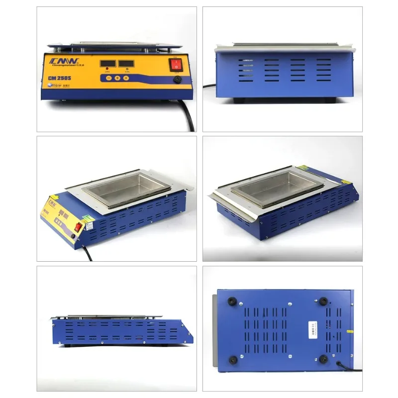 Tanks: 250 x 160 x 45 mm, 1800 W CM-250S Stainless Steel Dual-Tank Digital Soldering Pot, Soldering/Desoldering