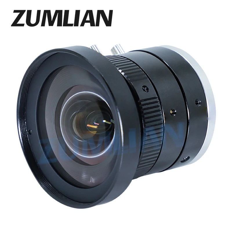 2MP CCTV lens 3.5mm F2.4 Large Wide Angle C-Mount Machine Vision Lens Manual Iris FA Lens for Industrial Camera Low Distortion