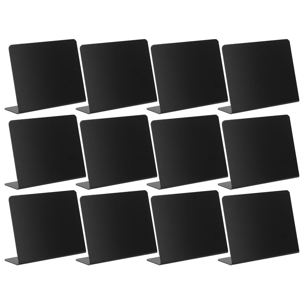 12Pcs Drawing Blackboards Portable Decorative for Restaurant Table Memo Boards Stable Design Reusable