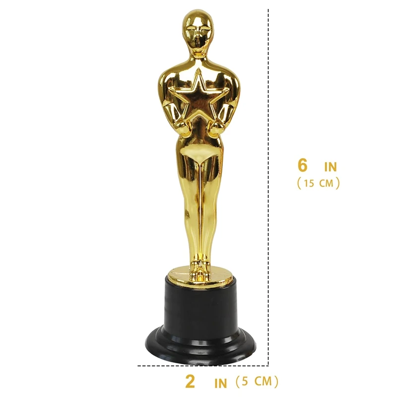 ●24 Pack Plastic Award Trophies Statuette for Favors,School Award,Game Prize, Prize