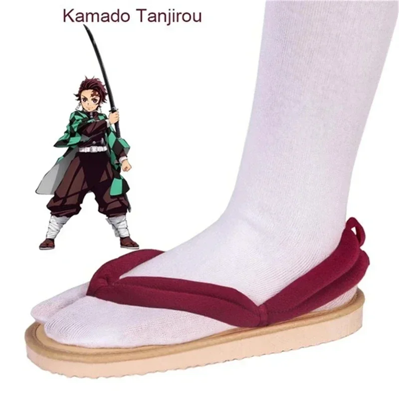 Anime Demon Slayer Kimetsu No Yaiba accessori Cosplay Kamado Nezuko zoccoli Cosplay Kimono infradito Geta pantofole scarpe