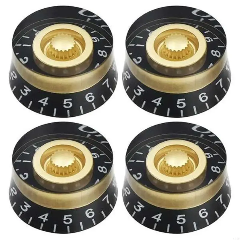 

2025 New 4pcs Electric Guitar Volumes Tone Knobs Acrylic Electronic Control Knobs