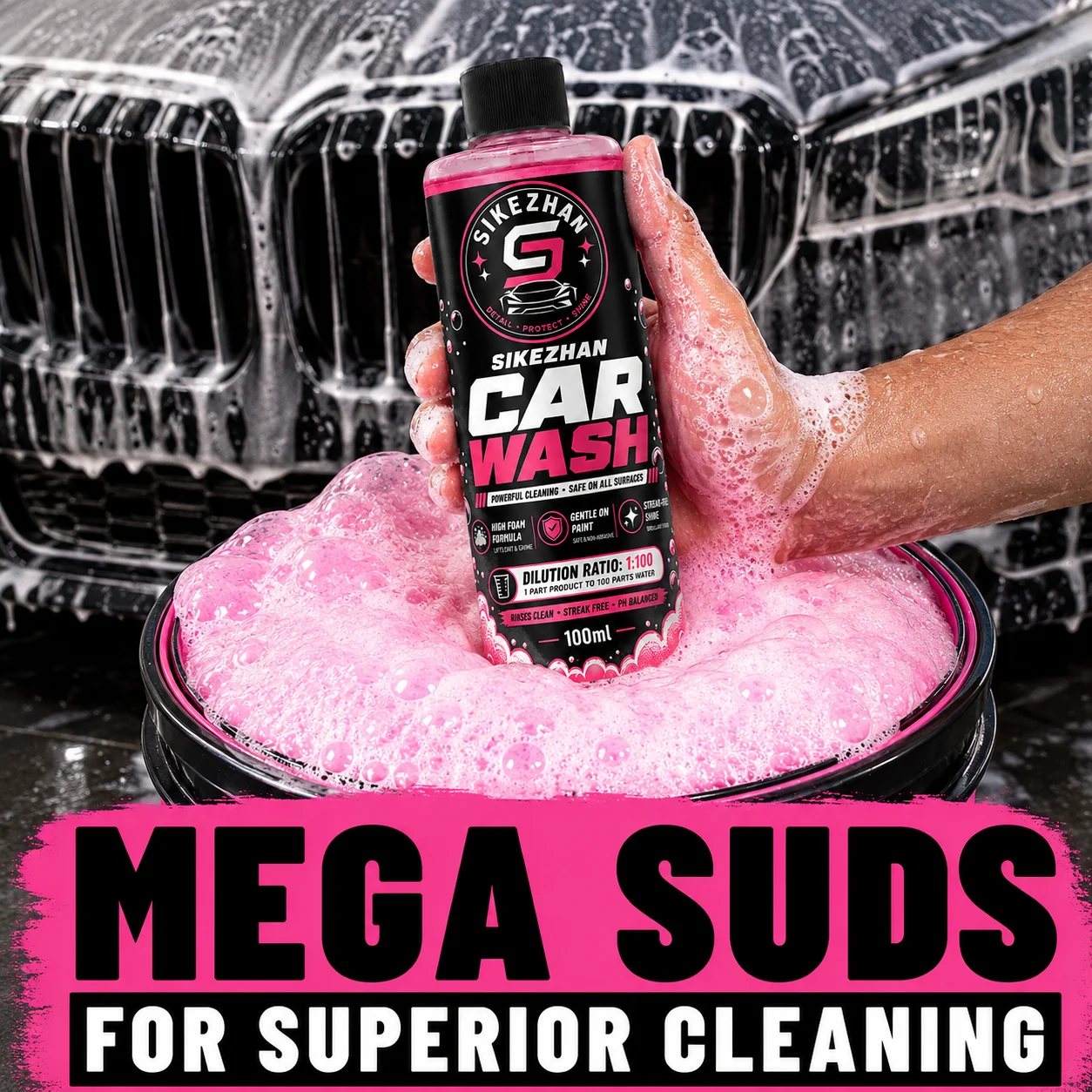 100ml 1:100 Skoncentrowane sup – Foam Cannon Car Wash recenzja i cena