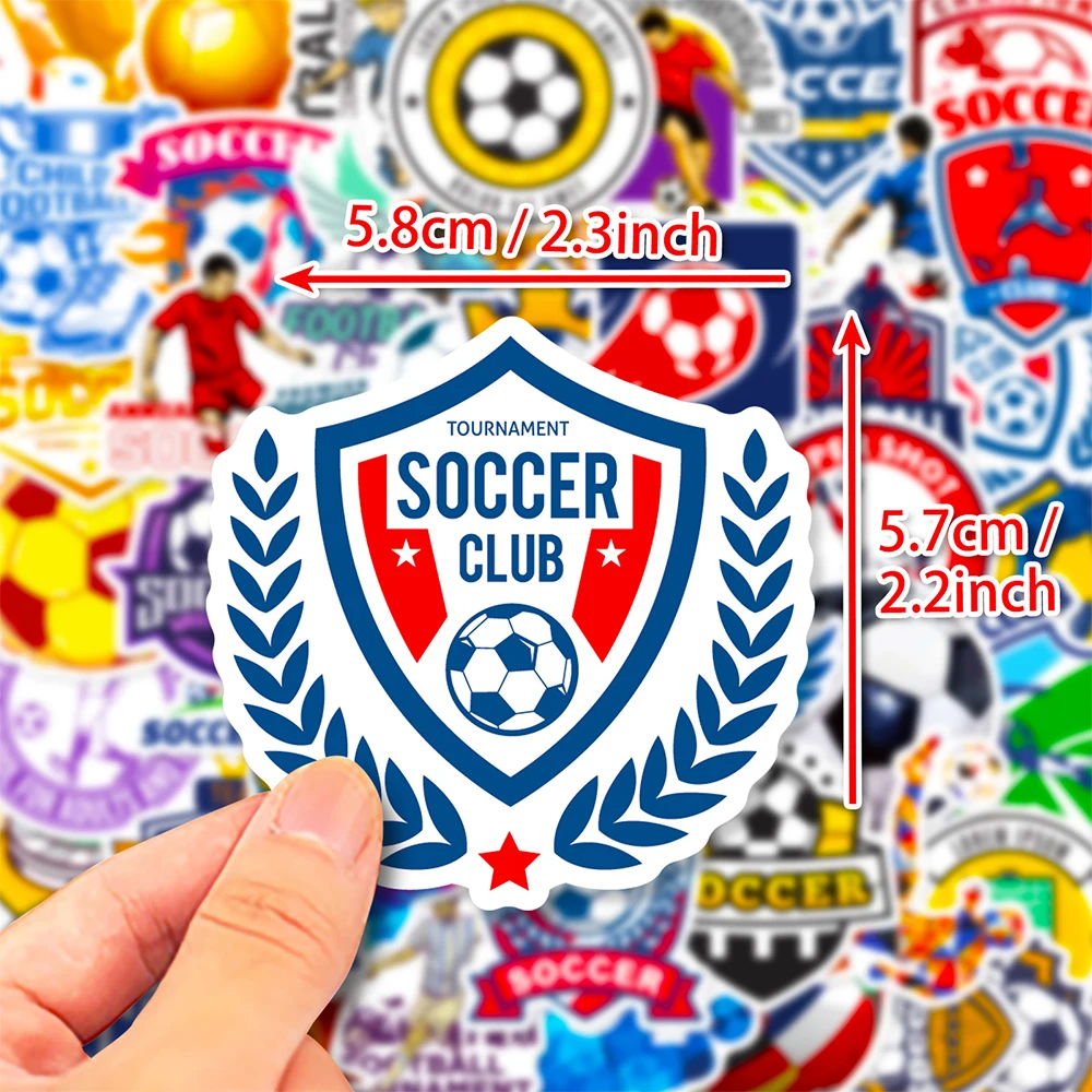 10/30/50pcs Cartoon Football Sport Stickers Soccer Club Competition Decals DIY Phone Case Notebook Luggage Cool Graffiti Sticker