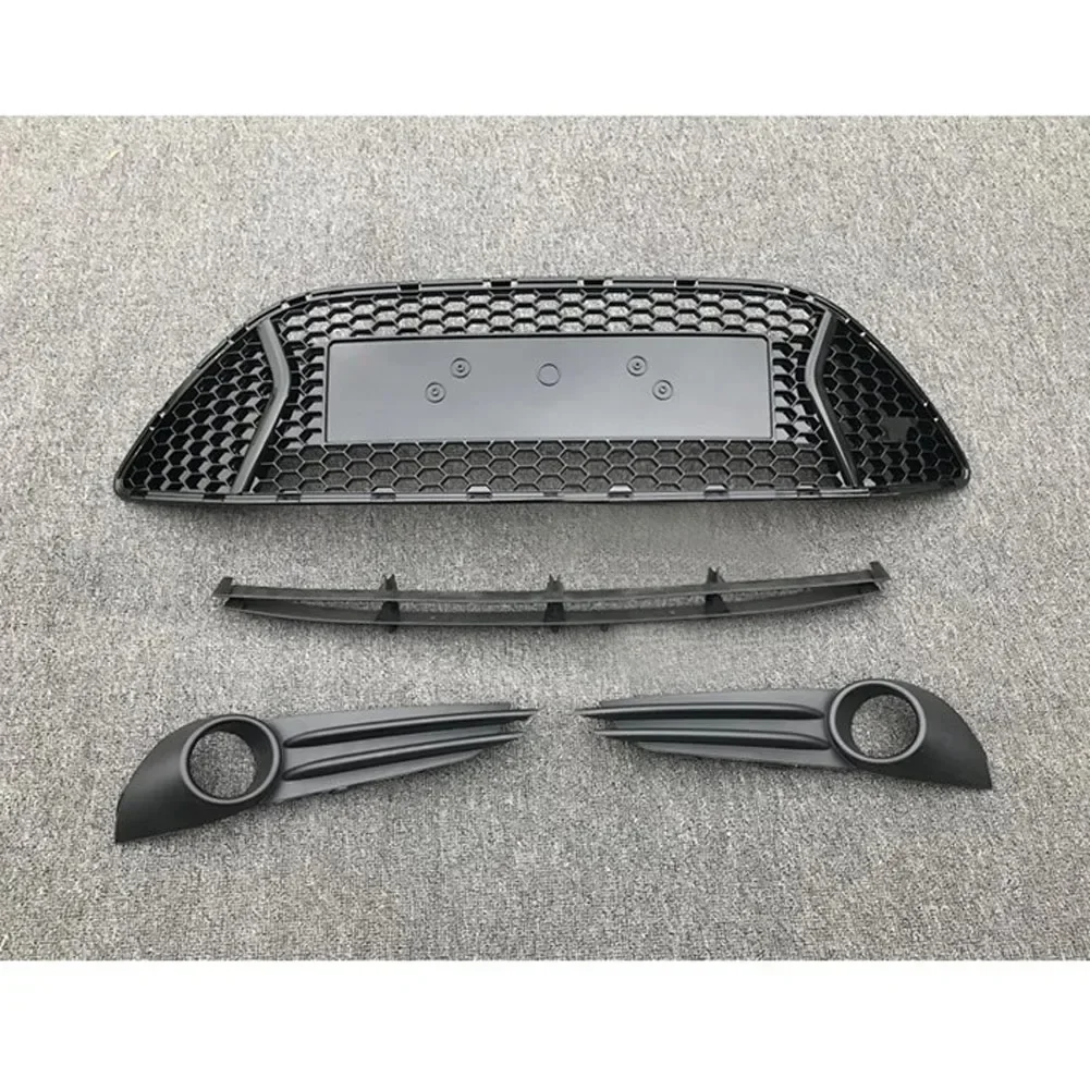 

Front Facing Facelift Bumper Grill Upper Lower Grille Fog Light Frame Fit For Ford Focus ST 2012 2013 2014