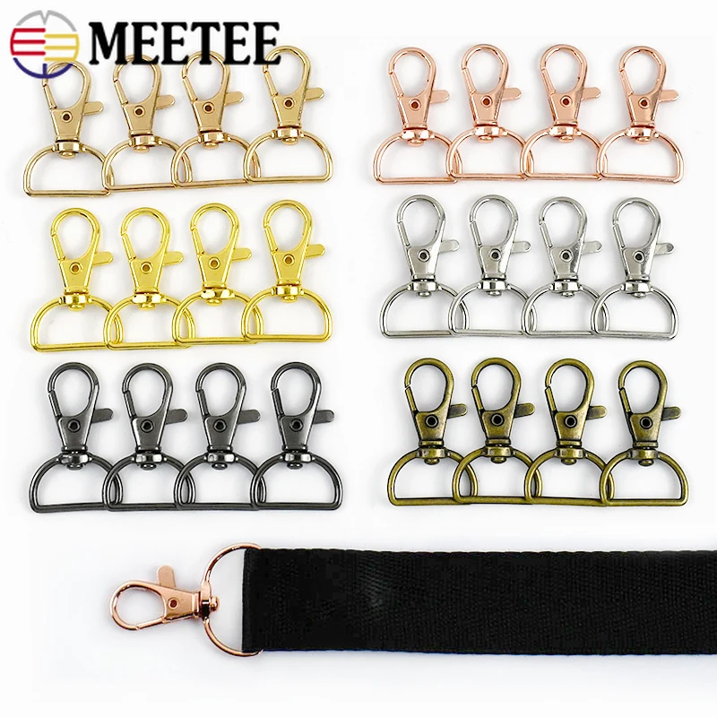 

10-100Pcs 20/25mm Metal Swivel Lobster Buckles for Bag Straps Keychain Carabiner Dog Collar Clasps DIY Bags Hardware Accessories