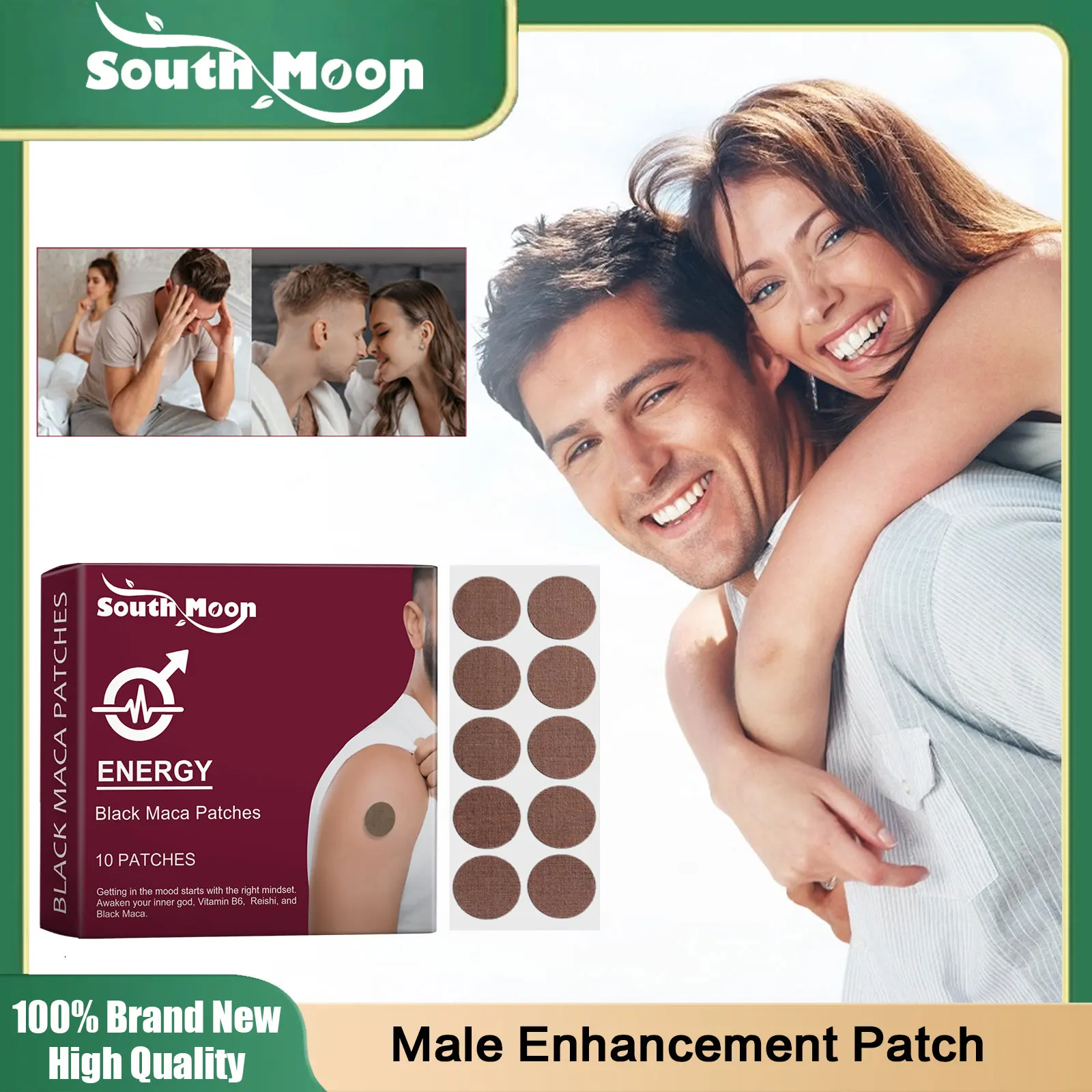 Male Enhancement Patch Energy Stamina Booster Relief Fatigue Kidney Deficiency Improve Sexual Desire Vitality Body Relax Plaster