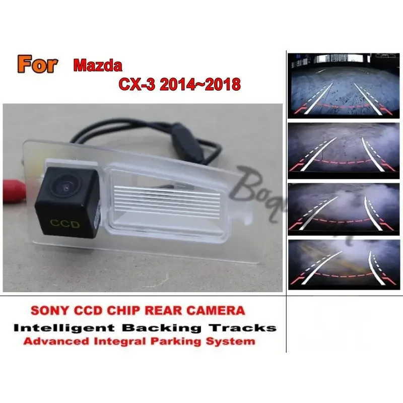 

For Mazda CX-3 CX 3 CX3 2014~2018 Dynamic / Tracks Chip HD Car Vehicle Backup Cameras CCD Night Vision Rear View Camera Waterpro