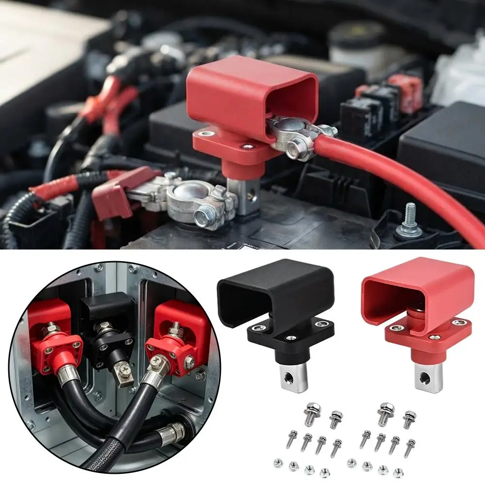Car Battery Terminal Relocation Kit Remote Jump Post Charging Post Disconnect Switch Power Connector
