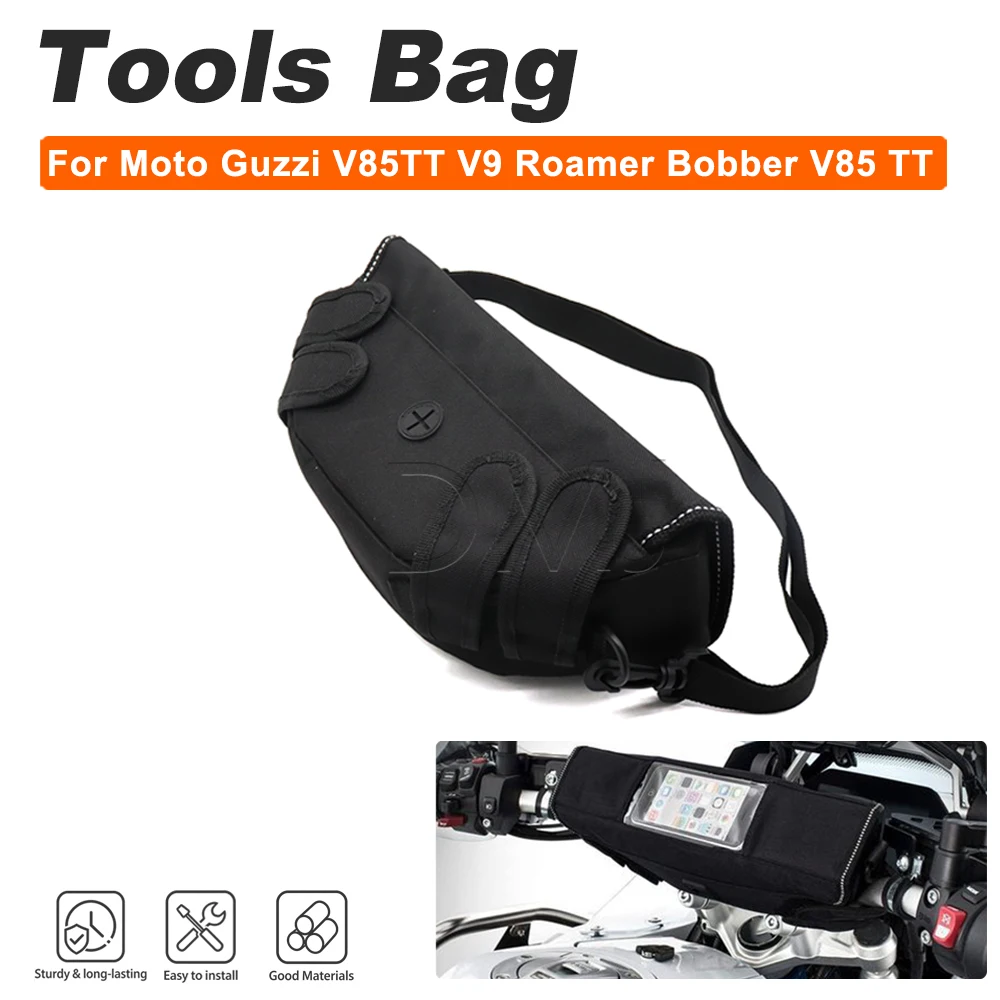 Motorcycle Tools Bag Dustproof Convenient Storage Handlebar bag For Moto Guzzi V85TT V9 Roamer Bobber V85 TT V7 Stone Special