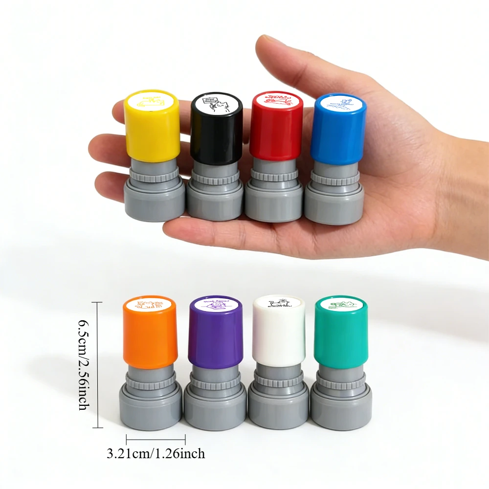 1pc cat-themed light-sensitive stamp with special messages and design patterns. Suitable for workplace team motivation