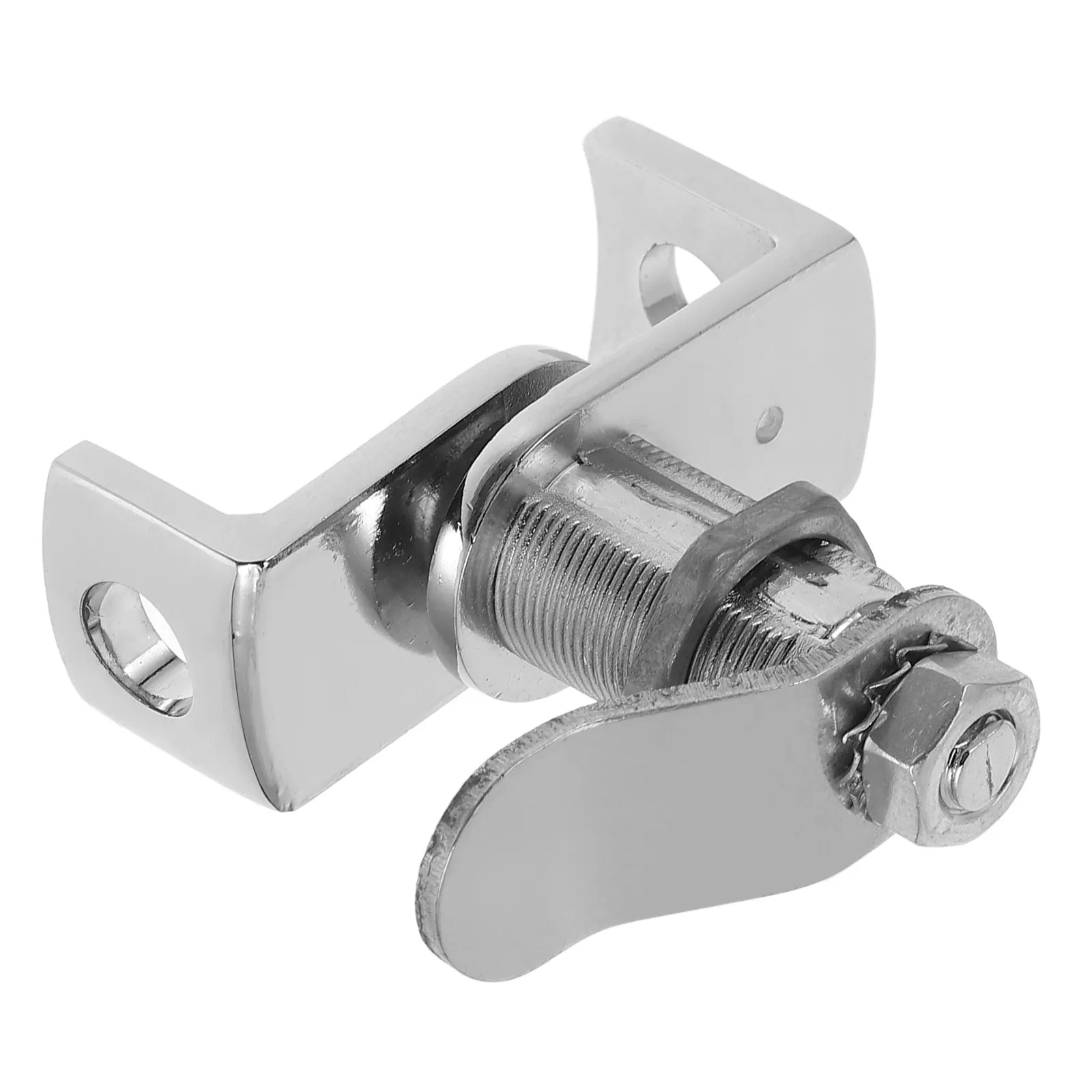 Stainless Steel Keyless Cam Lock 7 Shape Design for Cabinet Doors Desk Drawers Kitchen Cabinets Rv Storage Door Lock Latch