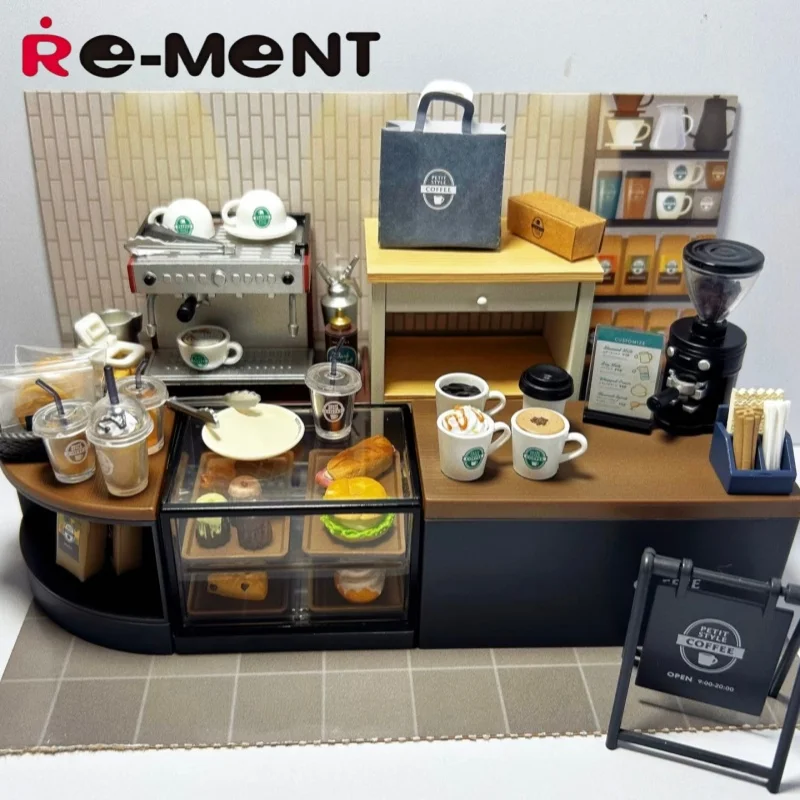 Re-Ment PETIT STYLE COFFEE Caja ciega Figura en miniatura Juego de juguetes Juguete de dulces Cubiertos Colección de adornos para niños