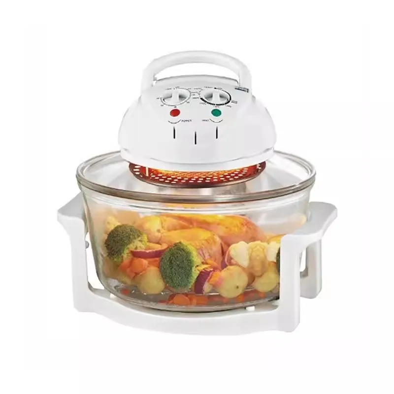 110V 220V Large Capacity Visual Air Fryer Glass Light Wave Oven Automatic Intelligent Electric Oven 12L/17L