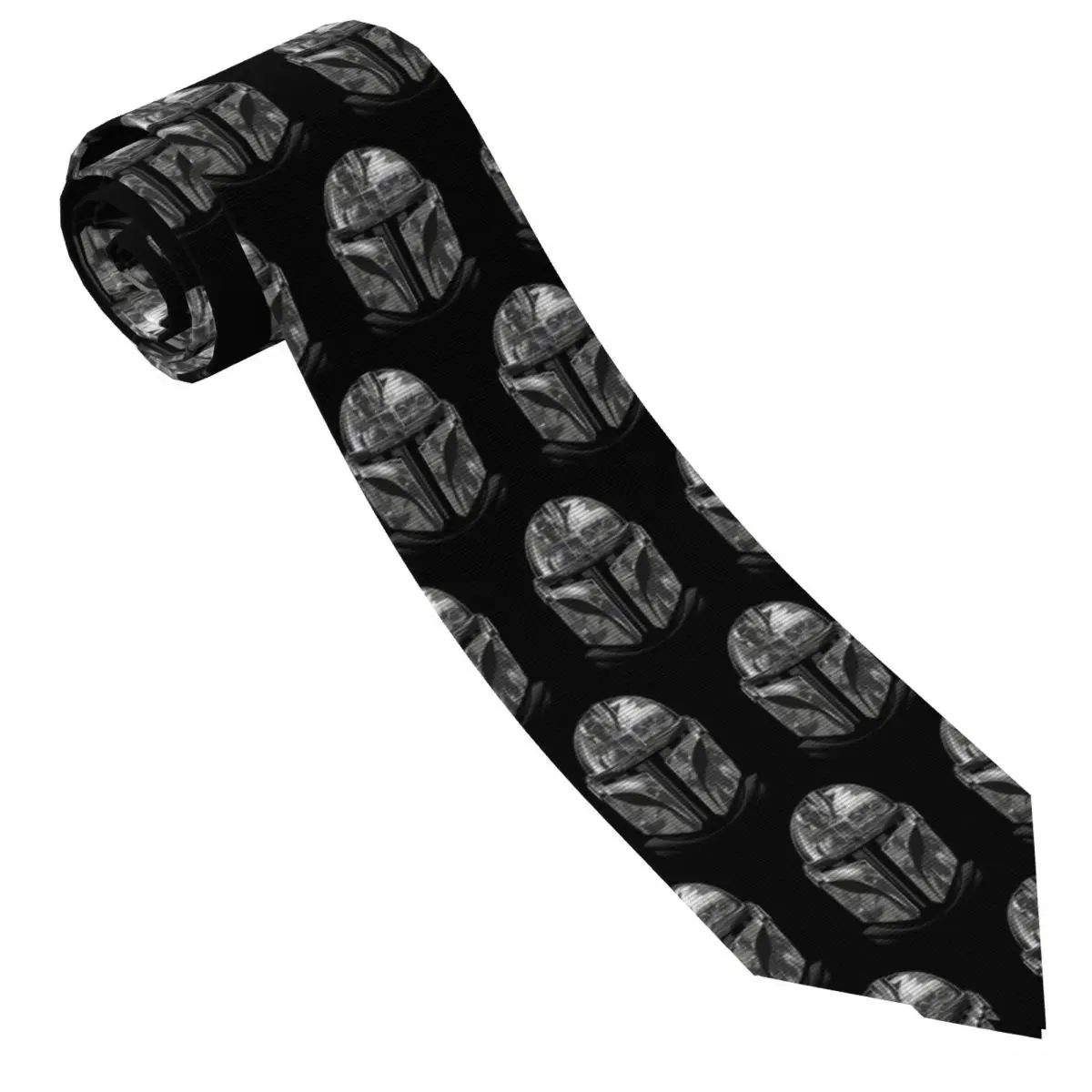 Custom M-Mandalorianed Neck Ties Men Space Television Cravat For Father's Day