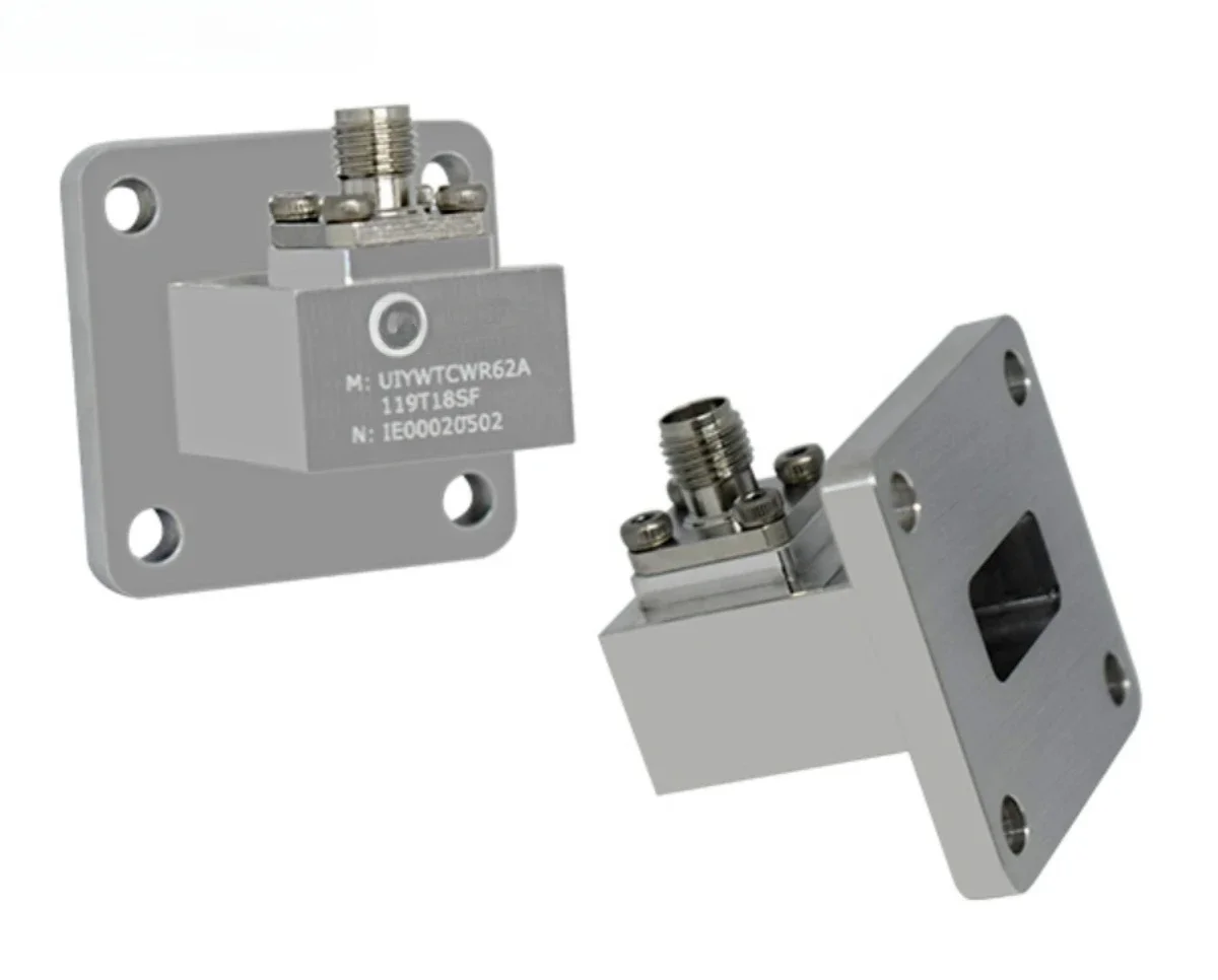 Waveguide coaxial conversion WR62 (BJ140) to SMA connector