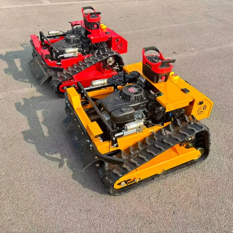 China Supply Rubber Crawler Robot Self Propelled Garden Remote Control Lawn Mower for Sale