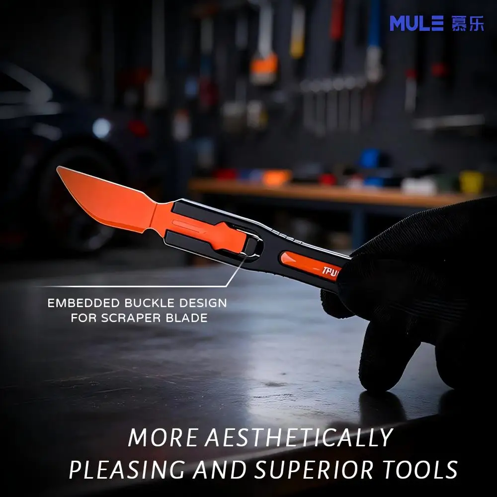Professional Vinyl Wrap Tool Kit Heat Resistant POM Squeegees with Replacement Heads for Car Tinting PPF Edge Tucking