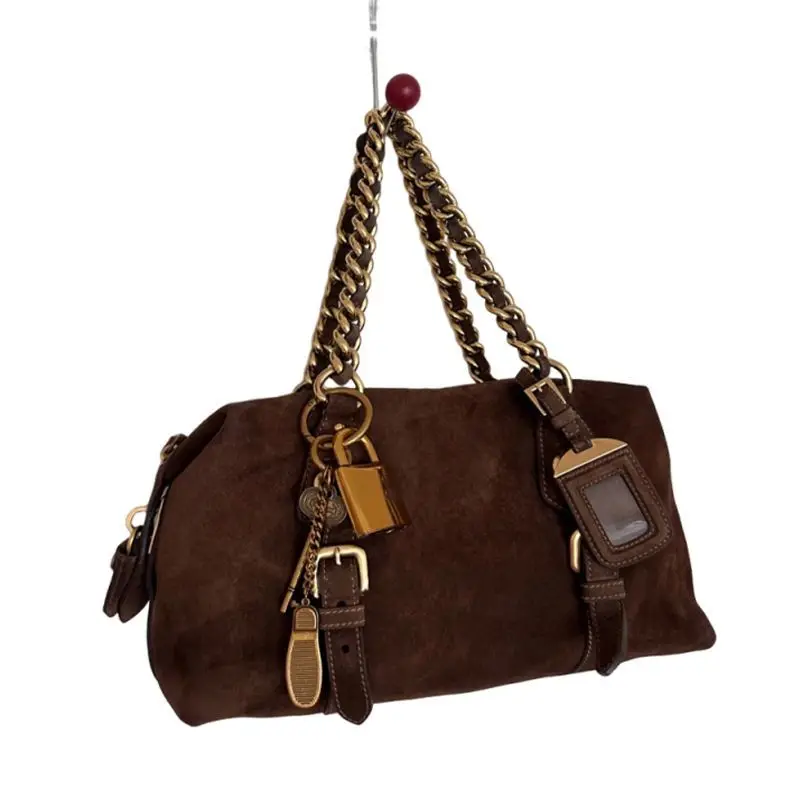 Suede Commuter Large-capacity Chain Bag Women's 2026 New Package Light Luxury Niche High-value Portable Tote Bags Autumn Pack