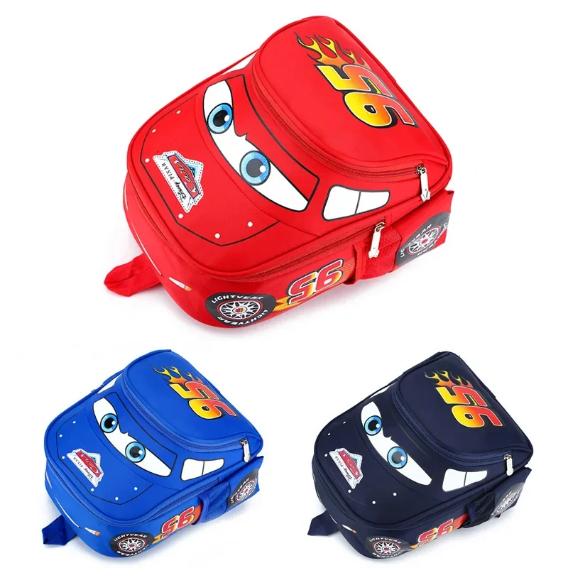 Children's car action characters, kindergarten backpacks, Lightning McQueen, anime shoulder bags, children's toys, holiday gifts