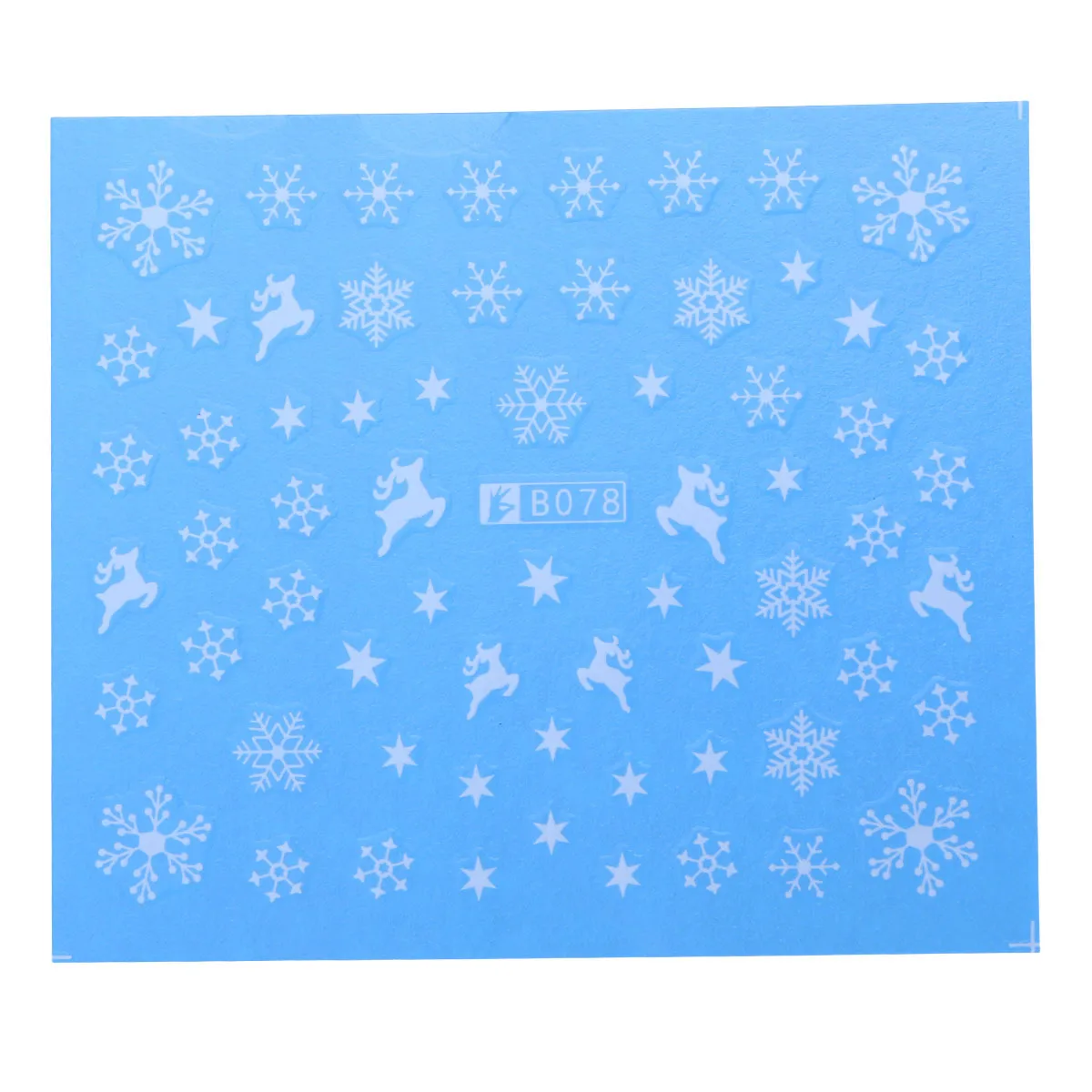 5 stuks kerst nagelstickers nail art stickers stickers decoratie lichtgewicht draagbare salon kwaliteit stickers decoratie