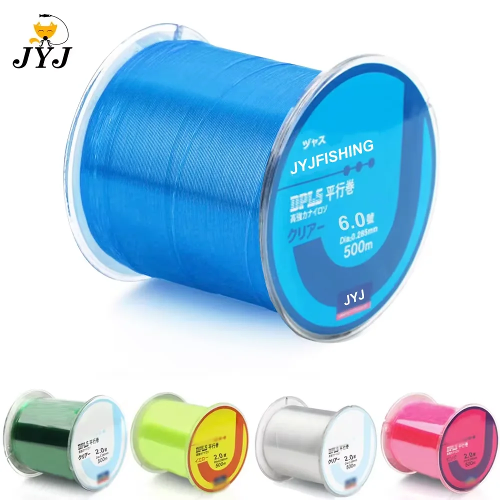 500M Nylon giapponese durevole monofilamento Rock Sea/lenza da pesca d'acqua dolce diametro della lenza da 0.10mm a 0.47mm attrezzatura da pesca